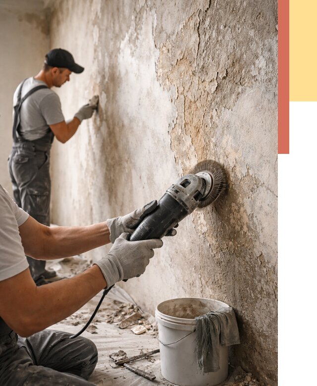 Снятие и удаление краски со стен в Нижневартовске от 2176 руб. — ОТДЕЛОЧНИК-Нжт