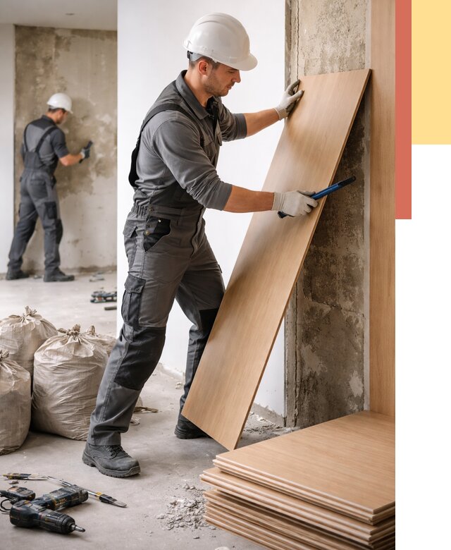 Демонтаж стеновых панелей в Нижневартовске от 3626 руб. за м² быстро и недорого | ОТДЕЛОЧНИК-Нжт