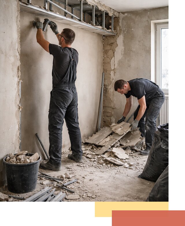 Демонтаж короба из гипсокартона в Нижневартовске быстро и аккуратно