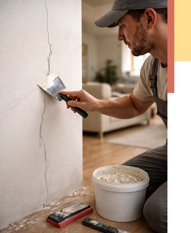 Заделка трещин и сколов в Нижневартовске от 2538 руб. — быстро и недорого | ОТДЕЛОЧНИК-Нжт