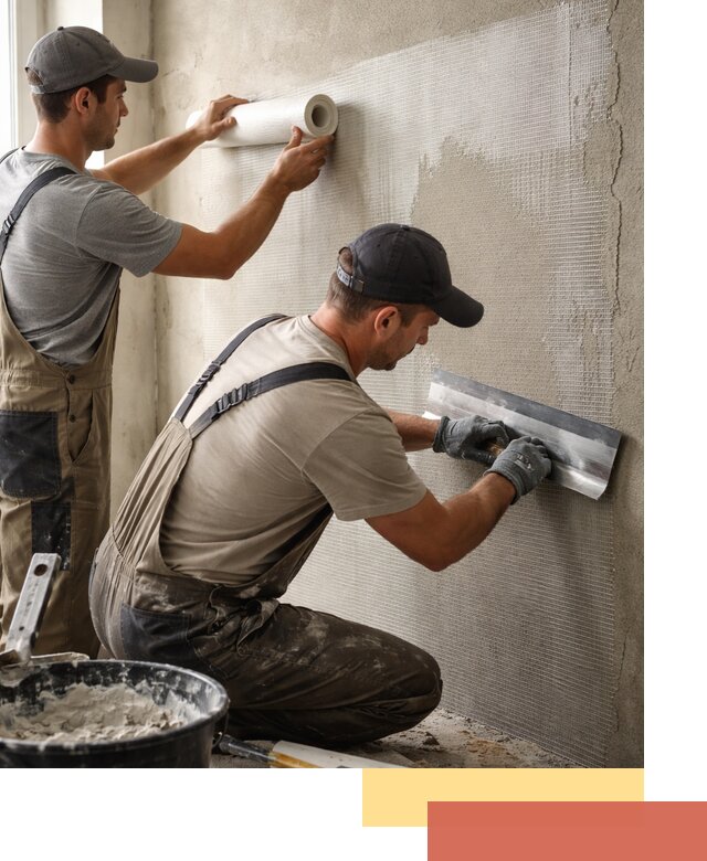 Армирование стен стеклосеткой в Нижневартовске для прочной отделки