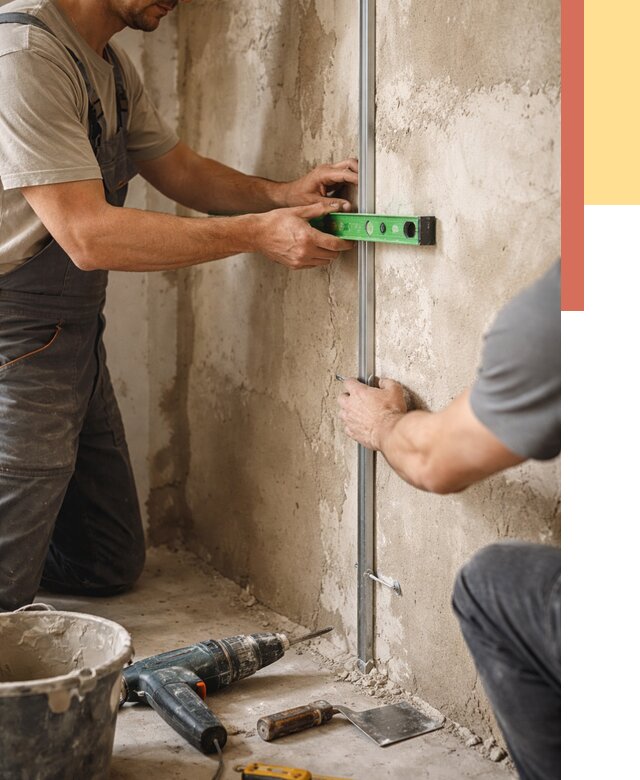 Установка штукатурных маяков в Нижневартовске от 7252 руб. — быстро и недорого | ОТДЕЛОЧНИК-Нжт