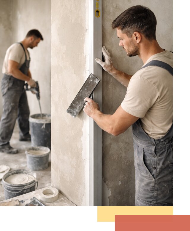 Выведение углов стен в Нижневартовске: монтаж и оштукатуривание