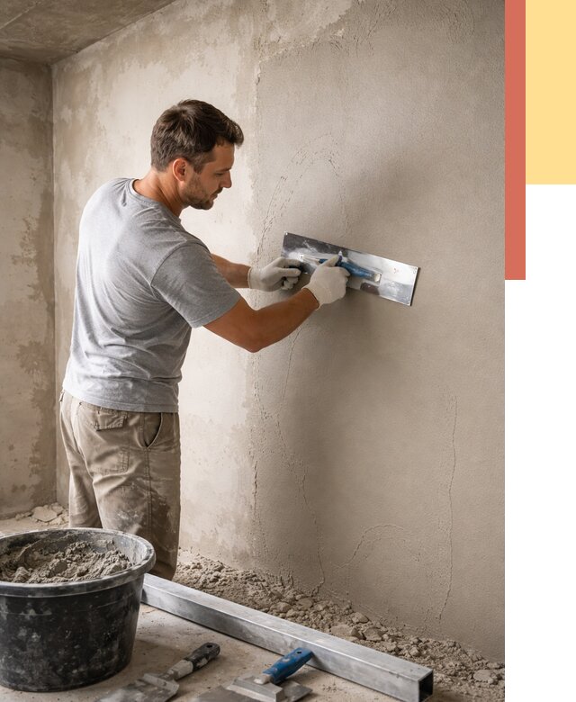 Штукатурка стен без маяков в Нижневартовске от 7459 руб/м2 — услуги и цена | ОТДЕЛОЧНИК-Нжт