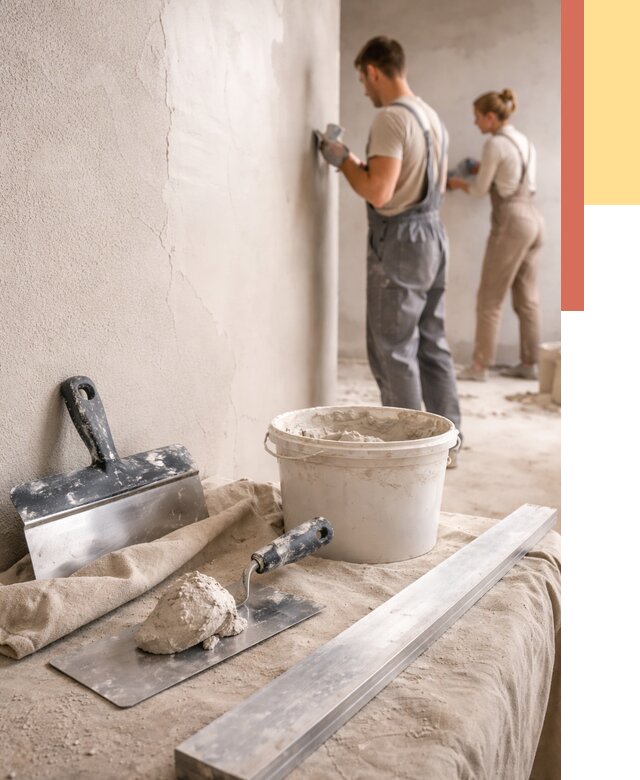 Штукатурка стен гипсовая в Нижневартовске от 4662 руб/м2 — быстро и недорого | ОТДЕЛОЧНИК-Нжт