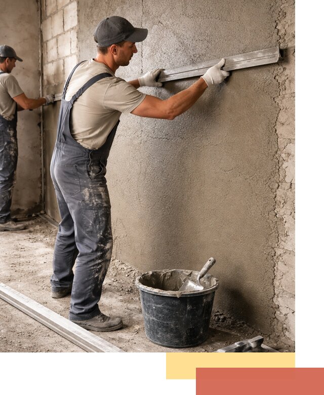 Штукатурка стен цементно-песчаная в Нижневартовске профессионально