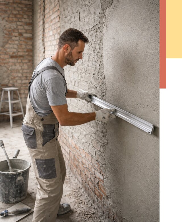 Штукатурка кирпичных стен в Нижневартовске от 4662 руб/м2 — быстро и недорого | ОТДЕЛОЧНИК-Нжт