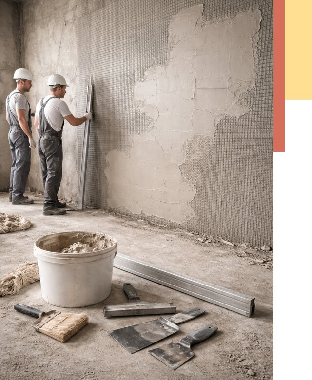 Штукатурка стен по сетке в Нижневартовске от 5698 руб./м2 — быстро и недорого | ОТДЕЛОЧНИК-Нжт