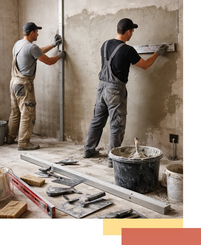 Профессиональная штукатурка стен под плитку в Нижневартовске