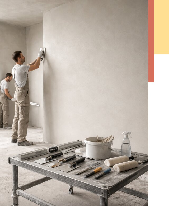 Штукатурка стен под покраску в Нижневартовске от 4662 руб./м² — качественно и недорого | ОТДЕЛОЧНИК-Нжт