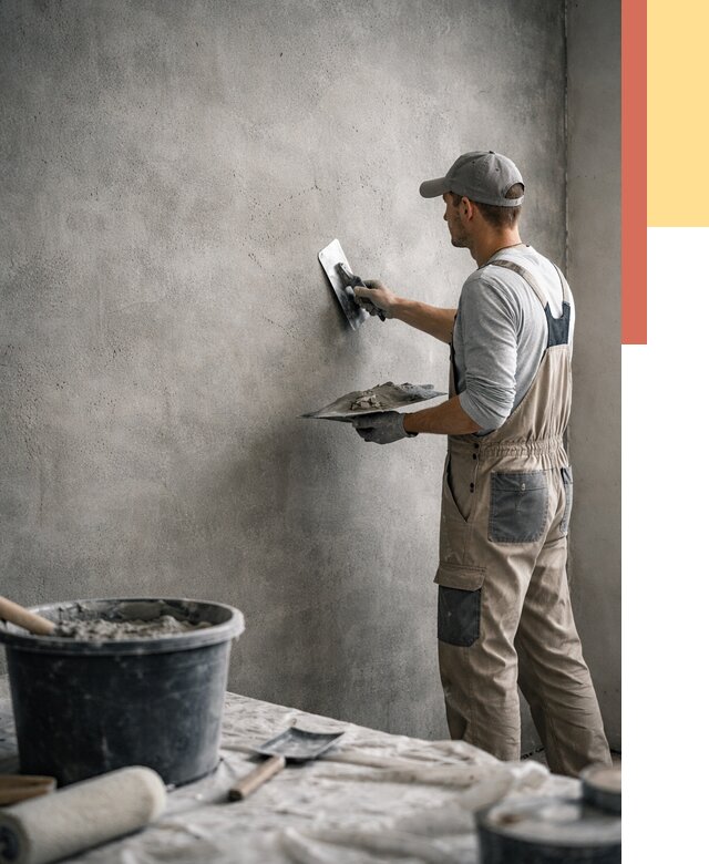 Декоративная штукатурка под бетон в Нижневартовске от 2590 руб./м² — нанесение под ключ | ОТДЕЛОЧНИК-Нжт