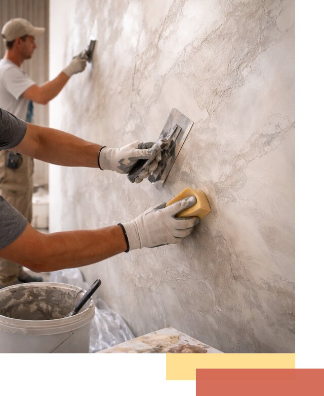 Декоративная штукатурка под мрамор в Нижневартовске для стен и потолков
