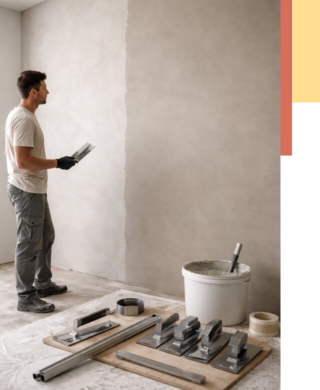 Нанесение микроцемента на стены в Нижневартовске от 3315 руб./м2 под ключ | ОТДЕЛОЧНИК-Нжт