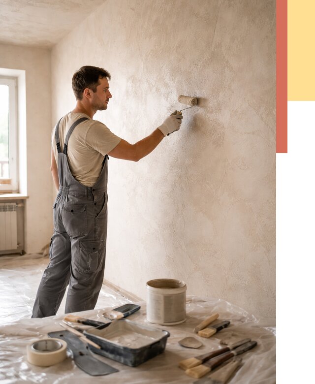 Нанесение лессирующей краски по декоративке в Нижневартовске от 1813 руб. | ОТДЕЛОЧНИК-Нжт