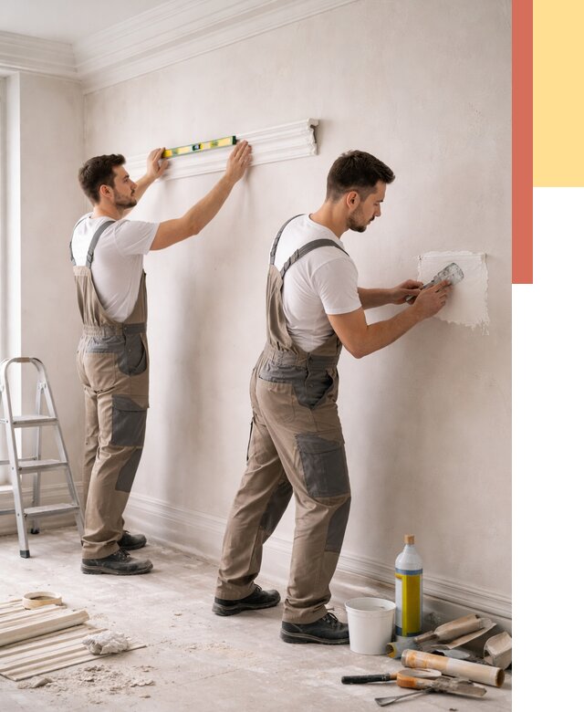 Монтаж лепнины на стены в Нижневартовске от 4662 руб. — недорого, быстро | ОТДЕЛОЧНИК-Нжт