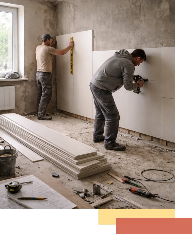 Монтаж ПВХ панелей на стены в Нижневартовске качественно и быстро