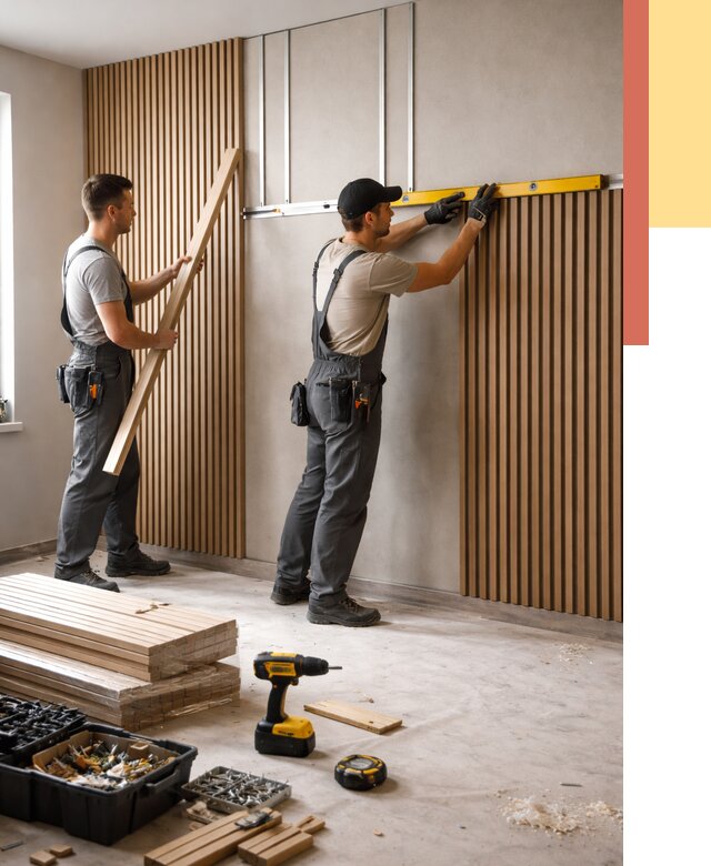 Монтаж реечных панелей на стены в Нижневартовске от 1243 руб. — быстро и недорого | ОТДЕЛОЧНИК-Нжт