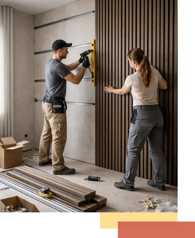 Монтаж реечных панелей на стены в Нижневартовске