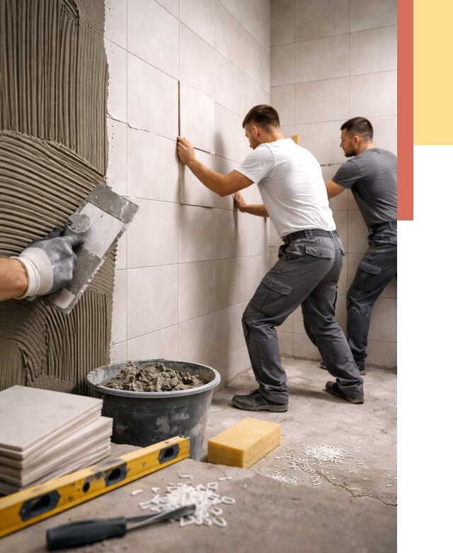 Укладка плитки на стены в Нижневартовске от 881 руб. — качественно и недорого | ОТДЕЛОЧНИК-Нжт