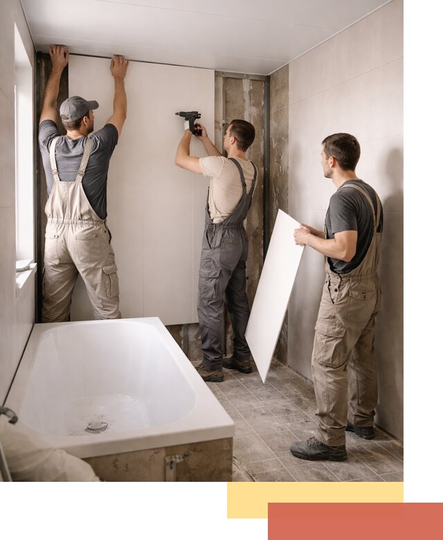 Отделка ванной панели ПВХ профессионально в Нижневартовске