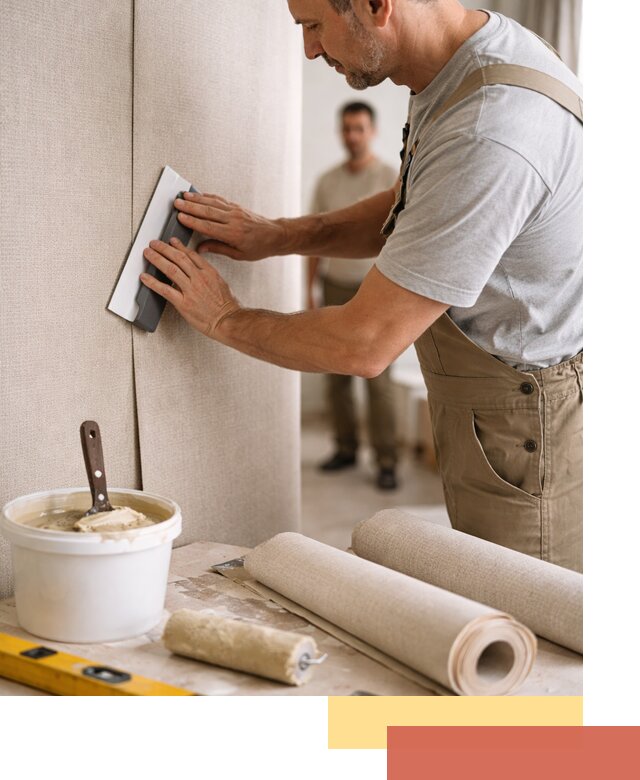 Поклейка текстильных обоев в Нижневартовске профессионально и аккуратно