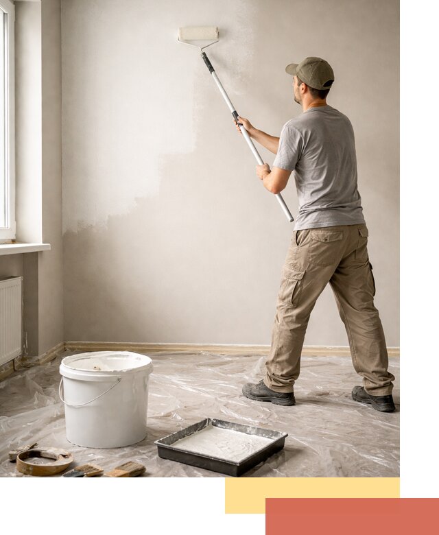 Покраска стен латексной краской в Нижневартовске качественно и быстро