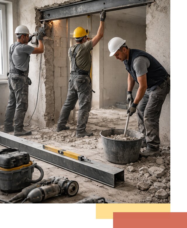 Создание проемов в стенах и несущих конструкциях в Нижневартовске