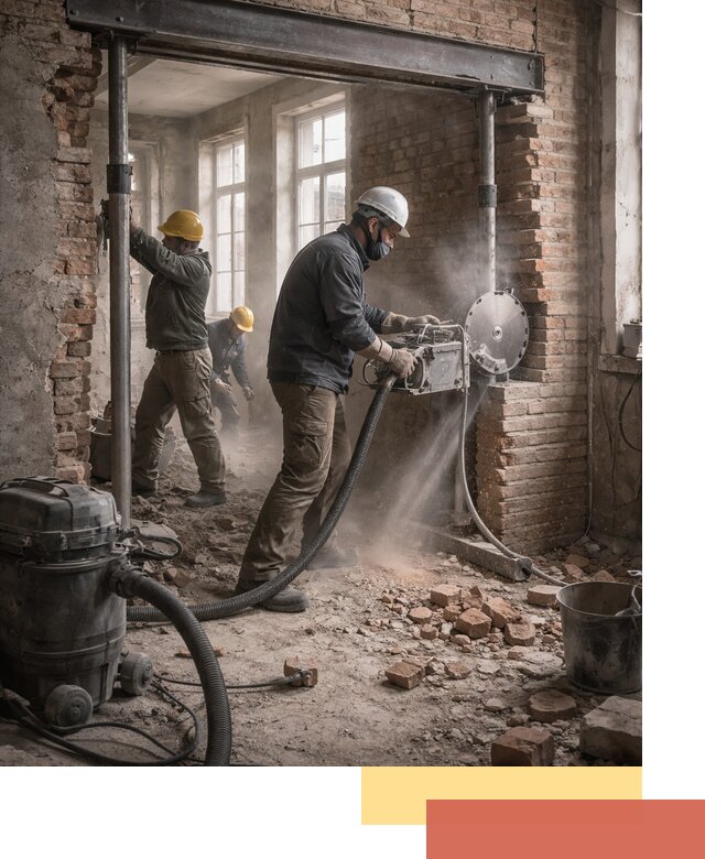 Прорезка проема в стене под дверной или оконный проем в Нижневартовске