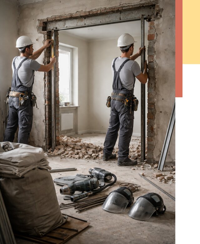 Расширение дверного проема в Нижневартовске от 12950 руб. под ключ | ОТДЕЛОЧНИК-Нжт