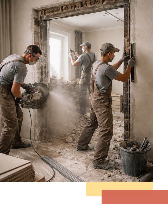 Расширение дверного проема под установку новой двери в Нижневартовске