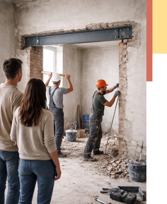 Усиление проема в стене в Нижневартовске от 9842 руб. — усиление дверного проема металлоконструкцией | ОТДЕЛОЧНИК-Нжт