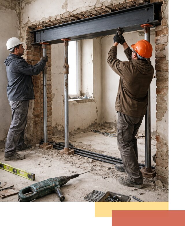 Усиление проема в стене в Нижневартовске для расширения и безопасности