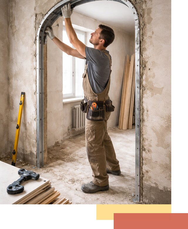 Устройство арочного проема в Нижневартовске под ключ