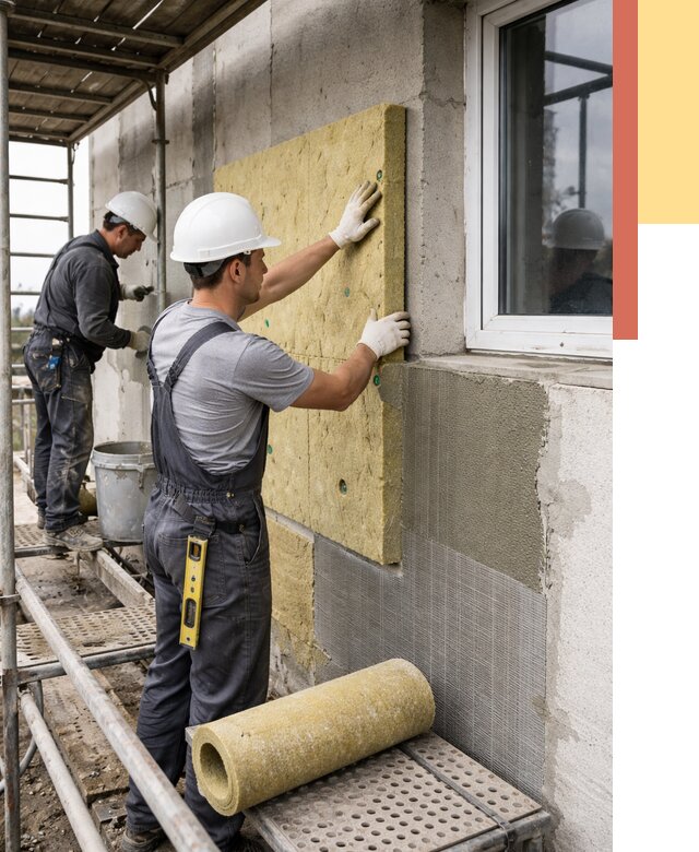 Утепление стен в Нижневартовске от 4455 руб. под ключ — быстро и недорого | ОТДЕЛОЧНИК-Нжт