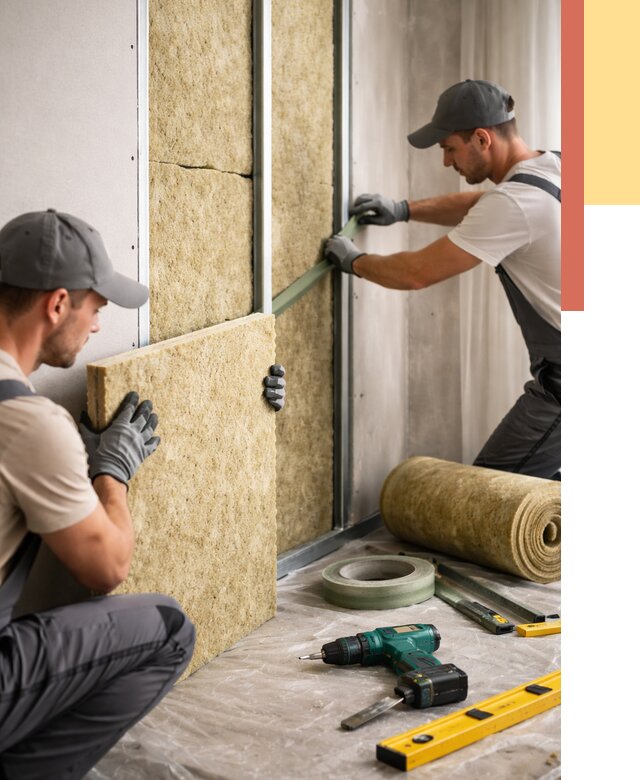 Шумоизоляция стен в Нижневартовске под ключ от 1917 руб. | ОТДЕЛОЧНИК-Нжт