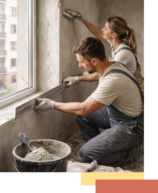 Штукатурка откосов дверей и окон профессионально в Нижневартовске