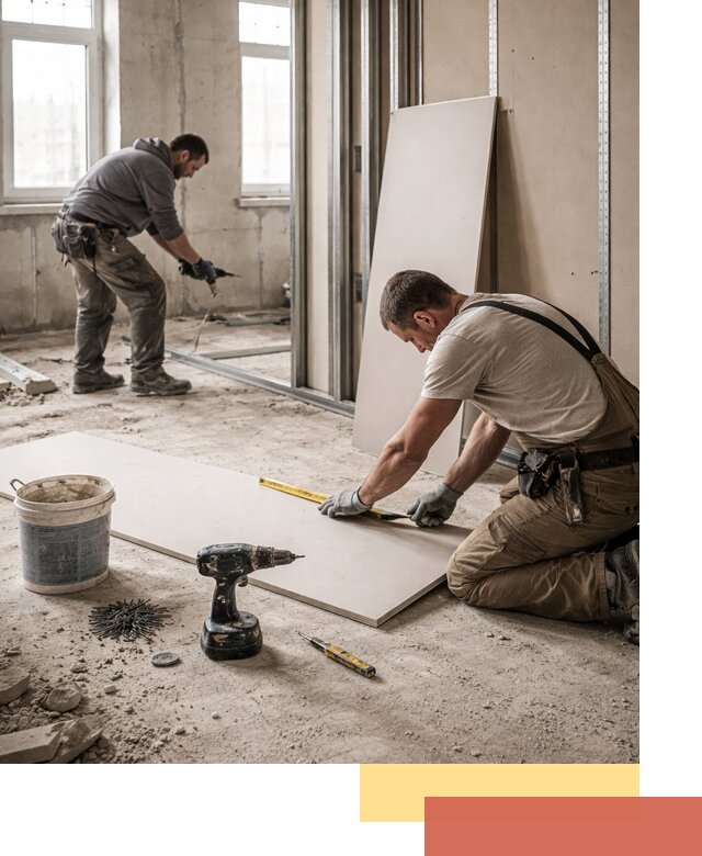 Кладка перегородок из ПГП под ключ в Нижневартовске