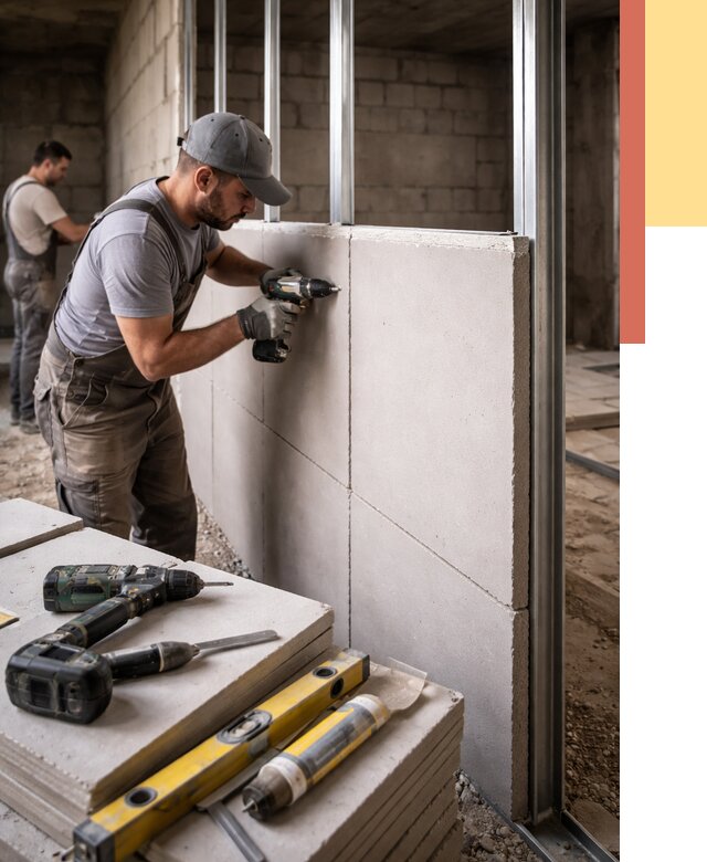 Кладка влагостойких перегородок ПГП в Нижневартовске от 1243 руб. под ключ | ОТДЕЛОЧНИК-Нжт