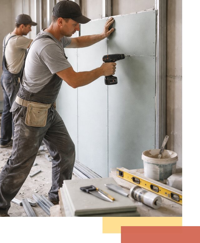 Кладка влагостойких перегородок ПГП в Нижневартовске