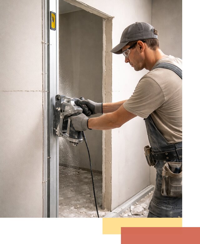 Устройство дверного проема в перегородке в Нижневартовске