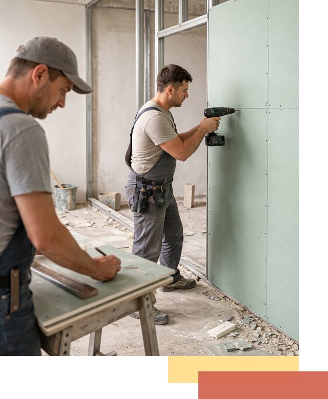 Перегородки из влагостойкого гипсокартона под ключ в Нижневартовске