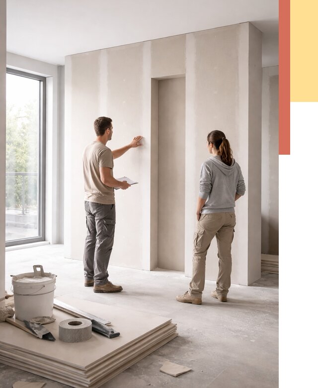 Зонирующая перегородка из гипсокартона в Нижневартовске от 2901 руб. под ключ | ОТДЕЛОЧНИК-Нжт