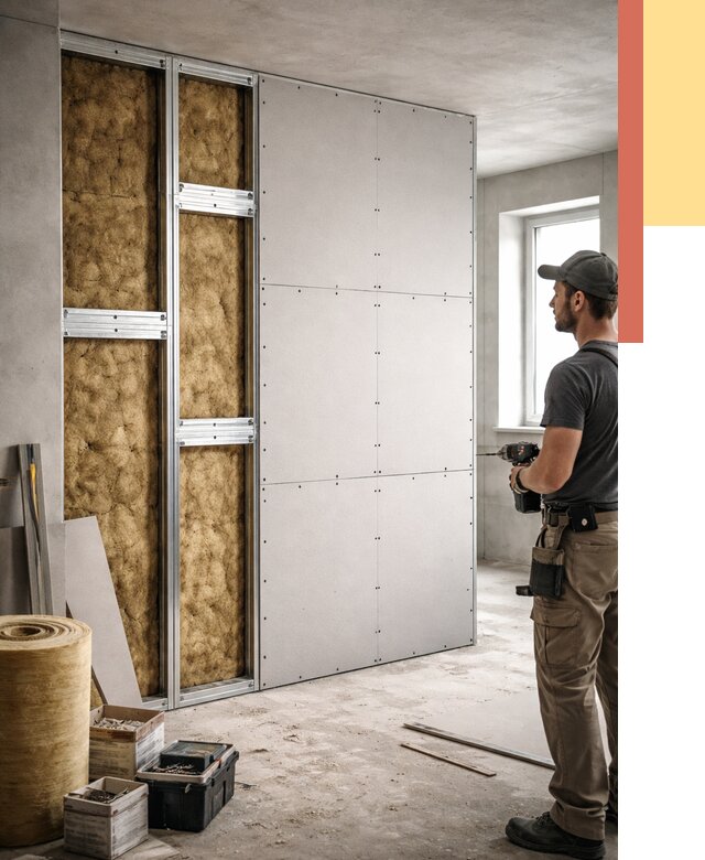 Усиленная перегородка под навеску в Нижневартовске от 13261 руб. — монтаж под ключ | ОТДЕЛОЧНИК-Нжт