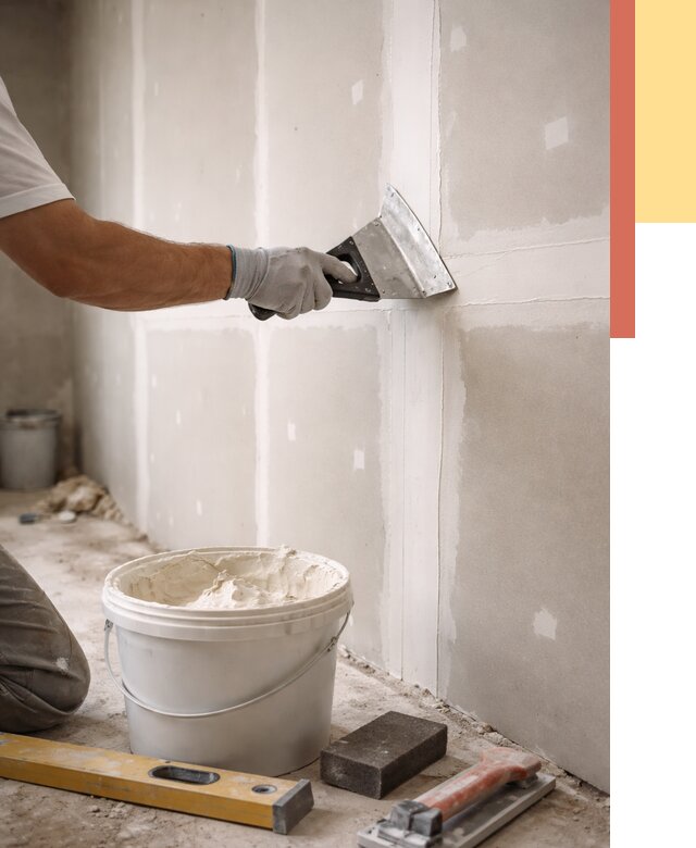 Шпаклевка перегородок из гипсокартона в Нижневартовске от 2590 руб. — услуги ОТДЕЛОЧНИК-Нжт