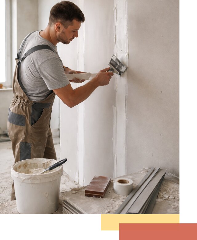 Шпаклевка перегородок из гипсокартона в Нижневартовске качественно и быстро