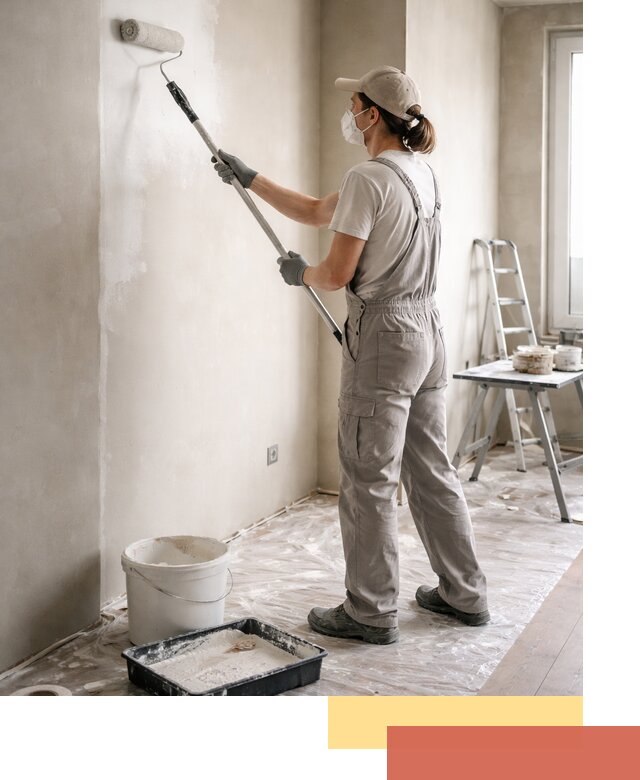 Покраска перегородок из гипсокартона в Нижневартовске качественно и недорого