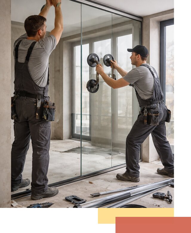 Цельностеклянные перегородки под ключ в Нижневартовске