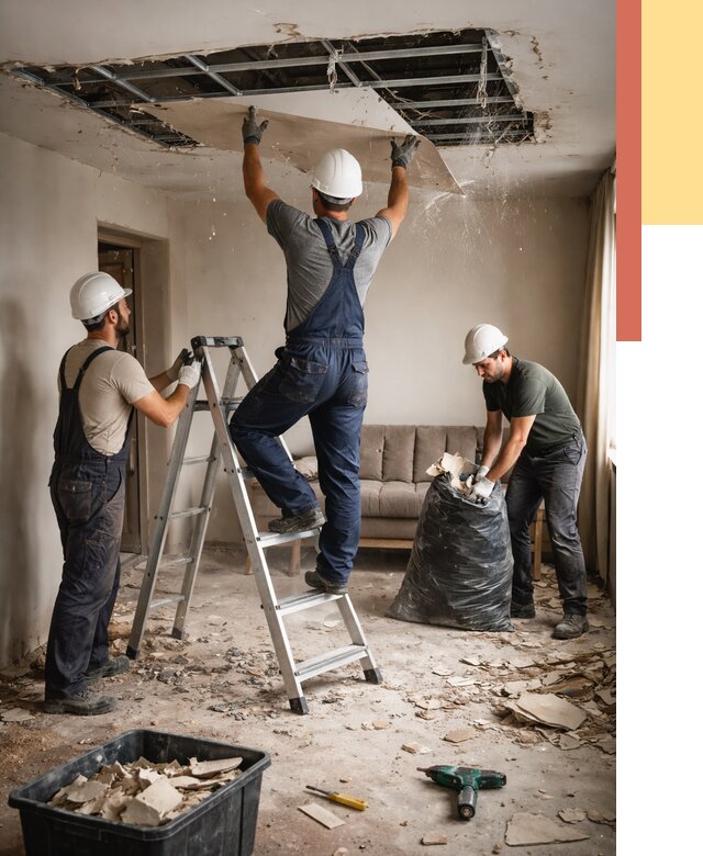 Демонтаж гипсокартонного потолка в Нижневартовске от 435 руб. за м2 — ОТДЕЛОЧНИК-Нжт