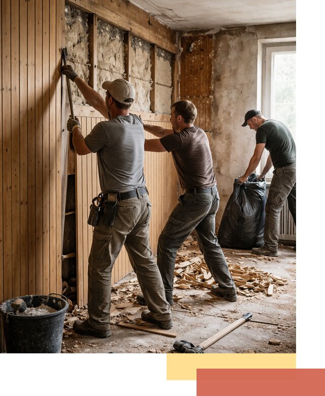 Демонтаж вагонки и вывоз материалов в Нижневартовске