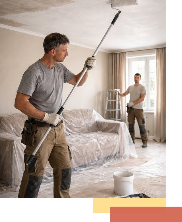 Грунтовка потолка в Нижневартовске — подготовка под покраску и отделку